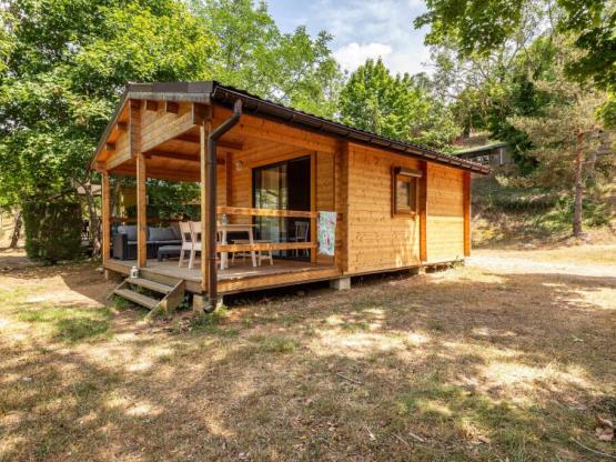 Chalet Privilege Green Cottage 25 m2 TV - 2 slaapkamers + terrasse couverte 15m2