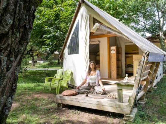 Ecolodge tent 4 pax. - 2 kamers - zonder sanitair