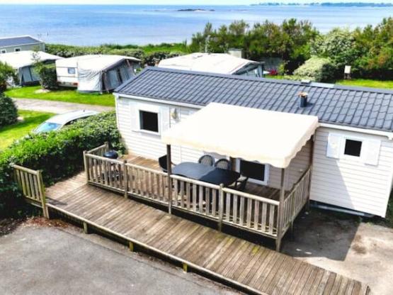 Mobil-home N°57 34m² uitgerust voor mindervaliden en gehandicapten + terras Zeezicht