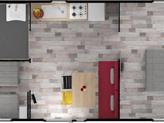 Stacaravan Grand Confort - 31m² - 2 slaapkamers - voor mindervaliden