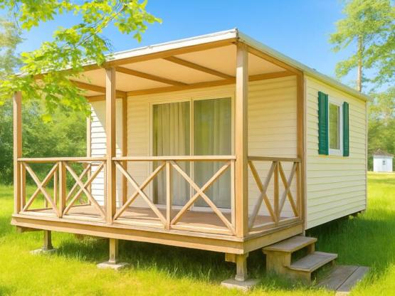 Starcaravan 2 kamers 22m² + Overdekt terras