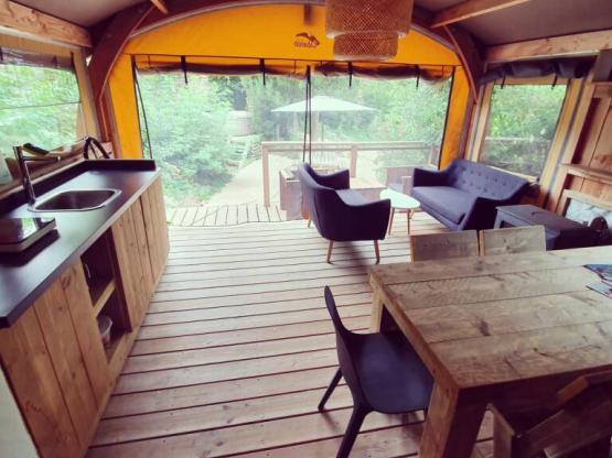 Lodge Château 32m² - 2 slaapkamers - Spa