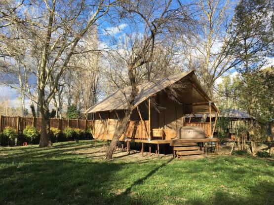 Lodge Rivière 30m² + 15m² - 2 slaapkamers - Spa