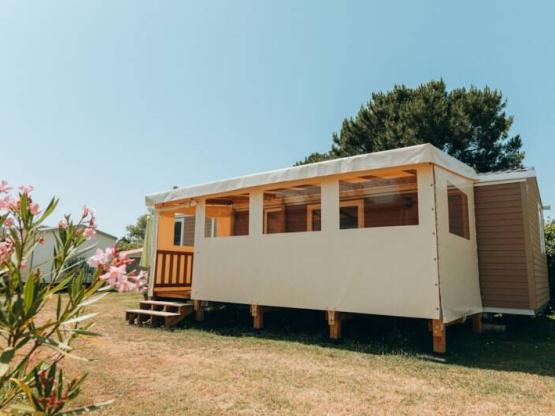 Stacaravan 3 slaapkamers - Terras