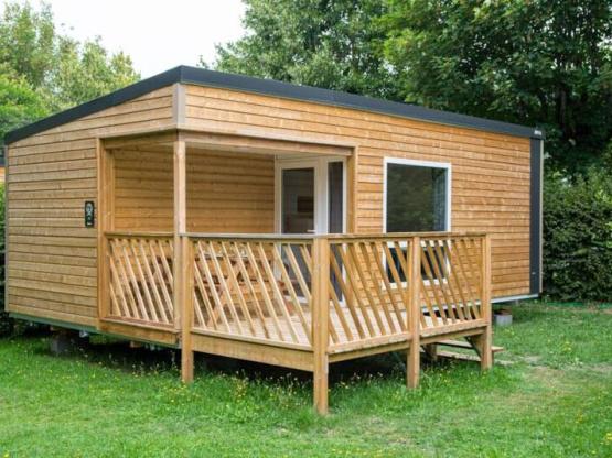 Bungalow 25m² (2 kamers) overdekt terras + TV