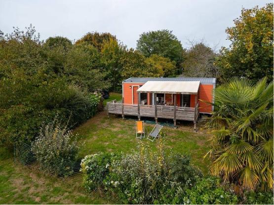 PREMIUM COTTAGE 33 m² - vrij uitzicht op de natuur - 2 slaapkamers - TV - 2 badkamers - laadstation