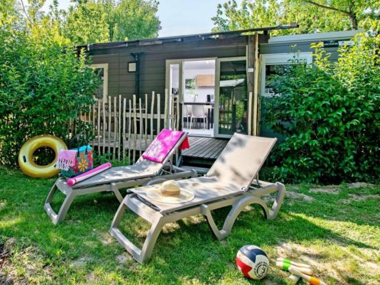 Stacaravan 'Lavandin' - 49m² - overdekt terras - airconditioning