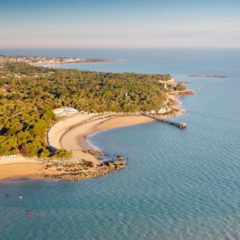 Vue aérienne de l’île de Noirmoutier 